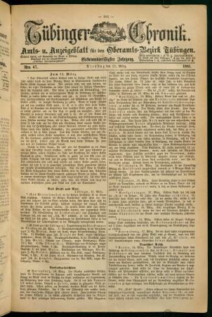 22. Märt (Nro. 67) - 27. März (Nro. 72)