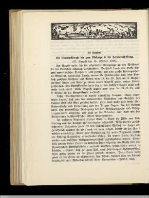 20. Die Abwehrkämpfe bis zum Rückzuge in die Hermannstellung