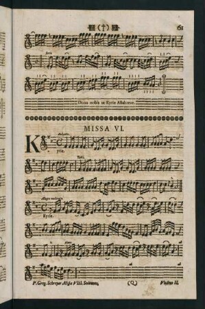 61-73, Missa VI.