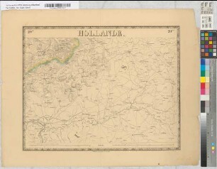 Nouvelle Carte de la Hollande, d'apres Krayenhoff et les meilleures cartes connues. 24 feuilles. Etablissemnt Géographique de Bruxelles, Fondé par Ph. Vander Maelen. Blatt 20. Wesel.