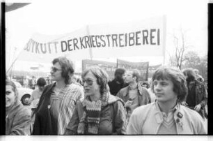 Kleinbildnegative: DGB-Demonstration, Kolonnenstraße, 1980