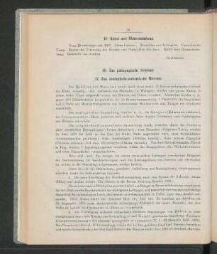 16) Das pädagogische Seminar.