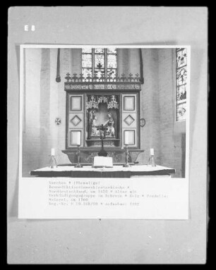 Altar mit Verkündigungsgruppe im Schrein