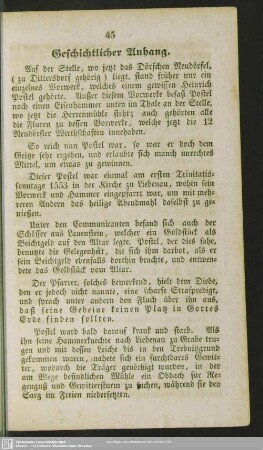 Geschichtlicher Anhang