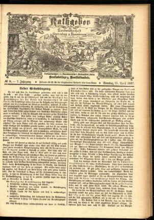 Ausgabe vom Sonntag, den 25. April 1897.