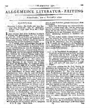 Der Förster, oder neue Beyträge zum Forstwesen. H. 2. Hrsg. v. F. Heldenberg. Nürnberg: Stein 1798