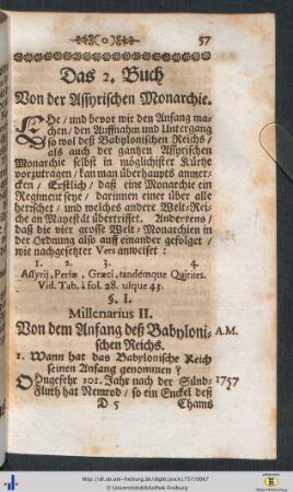 Das 2. Buch. Von der Assyrischen Monarchie.