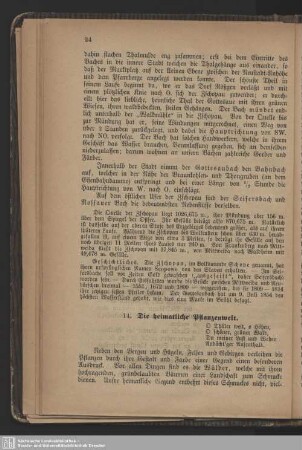 14. Die heimatlichen Pflanzenwelt