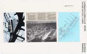 Ocean-Service-Center, Hamburg Schinkelwettbewerb 1989: Lageplan, Isometrie, Luftaufnahme