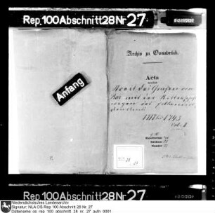Streit des Grafen von Bar mit der Ritterschaft wegen des Erblanddrostenamts Bd. 1