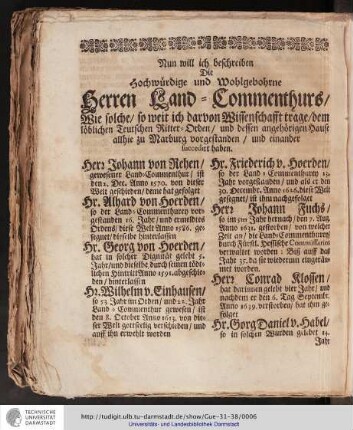 [Beschreibung der Monumente und Begräbnisse]