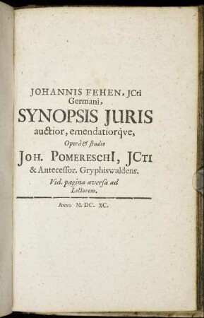 Synopsis Juris
