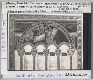 München, Bayerische Staatsbibliothek: CLM 14000, fol. 11v., 9. und Anfang des 10. Kanons