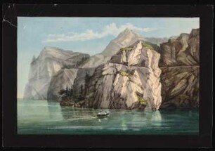Landschaft mit Steilküste: Perspektivische Ansicht