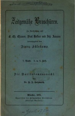 Die Bartholomäusnacht