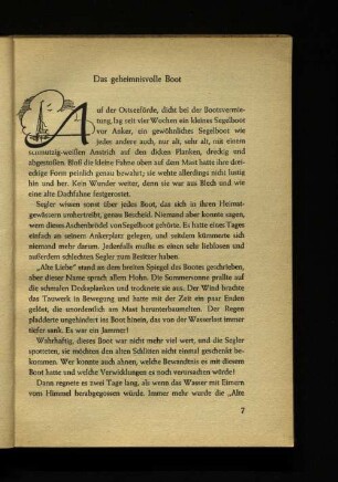 Das geheimnisvolle Boot