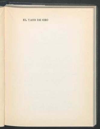 El vaso de oro