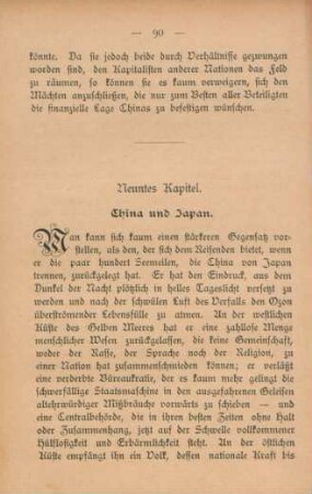 Neuntes Kapitel. China und Japan