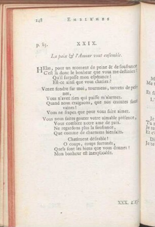 XXIX. La Paix & l'Amour vont ensemble.