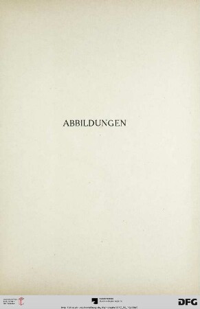 Abbildungen (Tafeln 1-25)