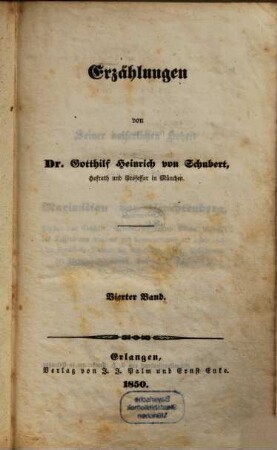 Biographieen und Erzählungen. 4, Erzählungen