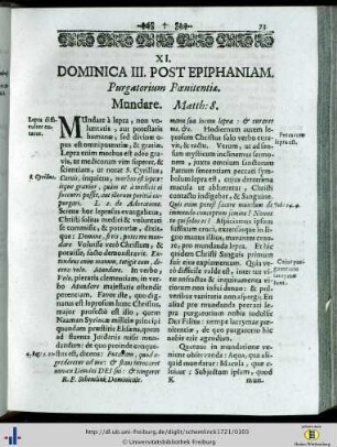 Dominica III. post Epiphaniam.