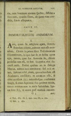 Caput VII. De Immortalitate Animorum