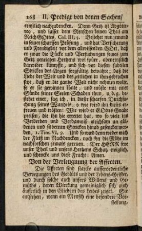 268-276, Von der Verleugnung der Affecten.