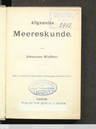 Allgemeine Meereskunde