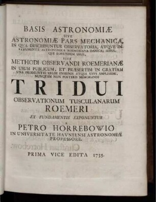 Basis Astronomiae.