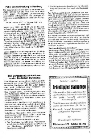 Das Bürgerrecht auf Petitionen an den Deutschen Bundestag