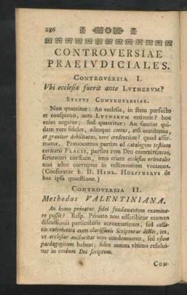 Controversiae Praeiudiciales