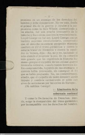 Limitación de la soberania nacional
