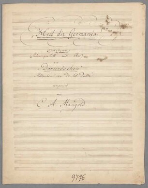 Heil dir Germania, T (2), B (2), Coro, pf - BSB Mus.Schott.Ha 10349-3