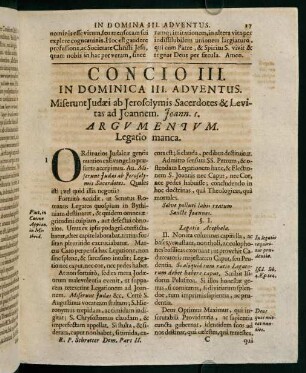 17-14, Concio III. in dominica III. adventus