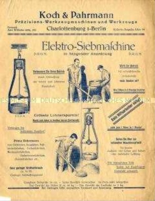 Elektro-Siebmaschine