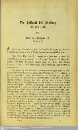 Die Schlacht bei Freiberg 29. Oct. 1762