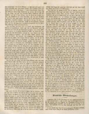 274-276 Kirchliche Mittheilungen