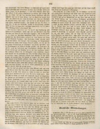 274-276 Kirchliche Mittheilungen