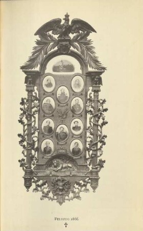 Tafel: [Die in den Feldzügen 1866 und 1870/71 gestorbenen Offiziere. Tablau 1]