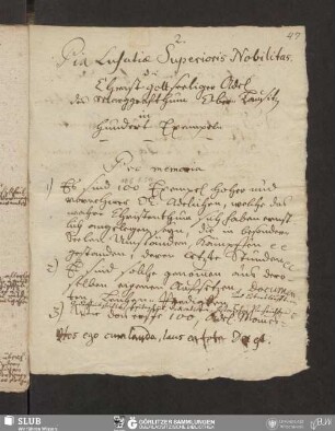 Pia Lusatiæ Superioris Nobilitas, d. i. Christ gottseeliger Adel des Marggrafthum Ober-Lausitz in hundert Exempeln