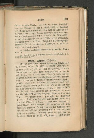 1035. Fischer (Johann)