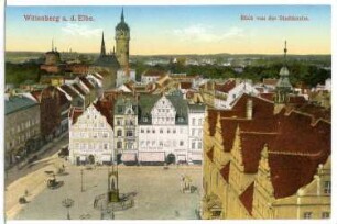 Wittenberg. Blick von der Stadtkirche