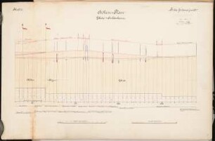 Umbau Bahnhof, Lehrte Schinkelwettbewerb 1902: Höhenplan Lehrte-Hildesheim 1:5000 (Längen), 1:200 (Höhen)