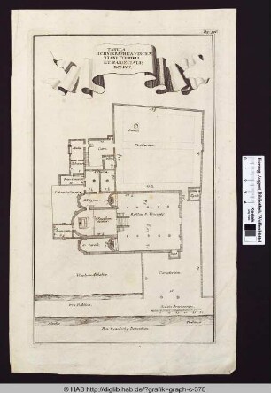 Tabula Ichnographica vincentiani templi et paroecialis domus.