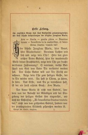 Spiegel der allerseligsten Jungfrau Maria, oder Erklärung des englischen Grußes : mit einem Anhange