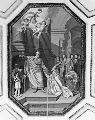 Petrus übergibt dem heiligen Julianus das Evangelium
