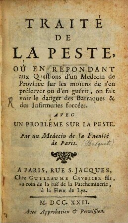 Traité de la peste