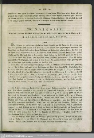 XIV. Abschnitt. Chemnitz unter Kurfürst Christian I., Christian II. und Joh. Georg I.