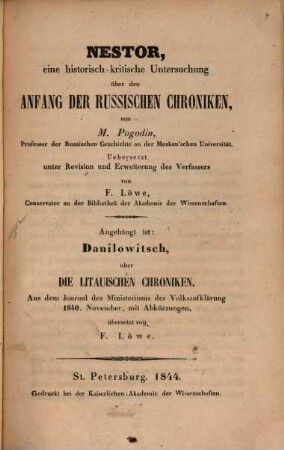 Beiträge zur Kenntnis des Russischen Reiches und der angrenzenden Länder Asiens, 10. 1844
